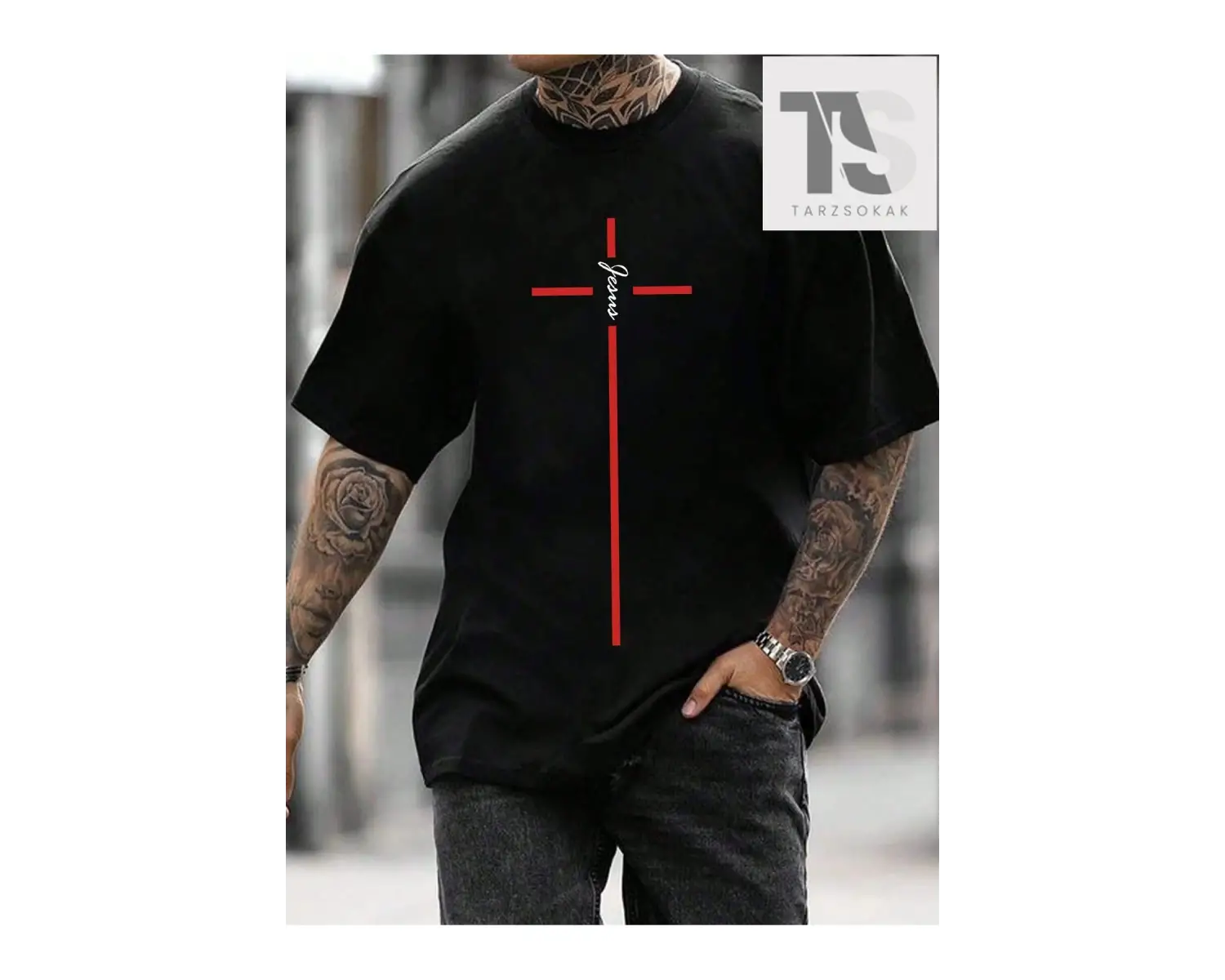 Erkek Emoji Baskılı T-Shirt