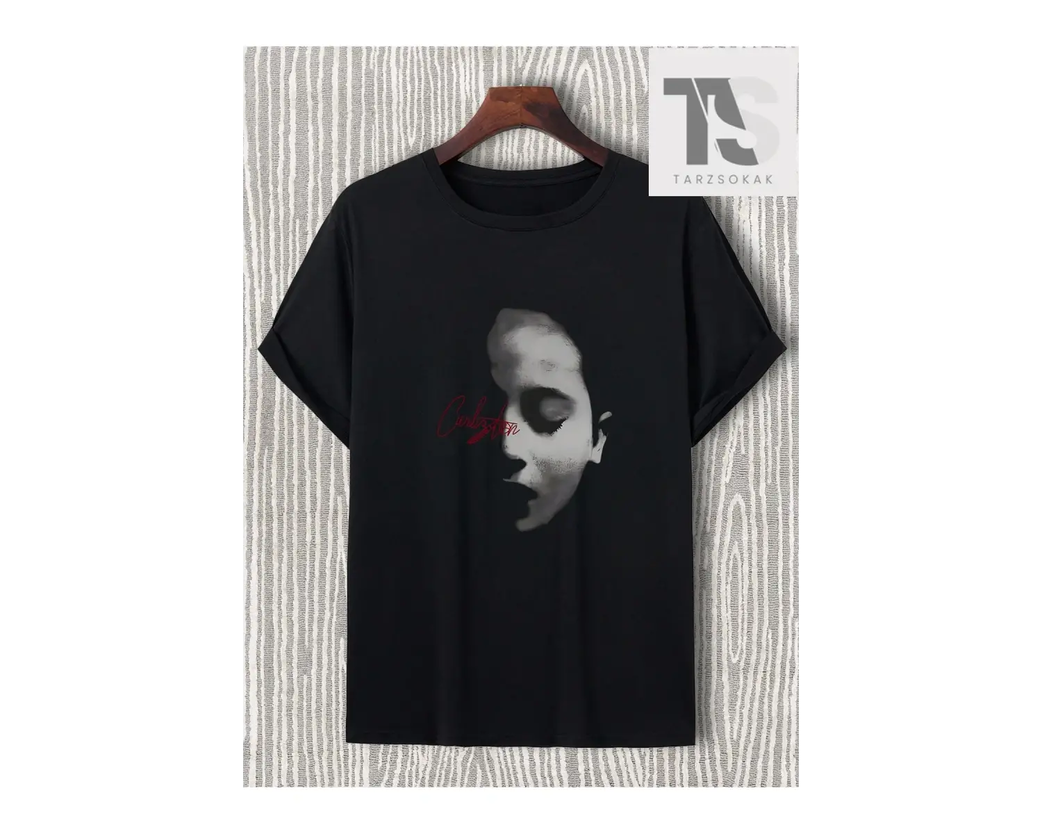 Erkek Figürlü Grafik Tişört