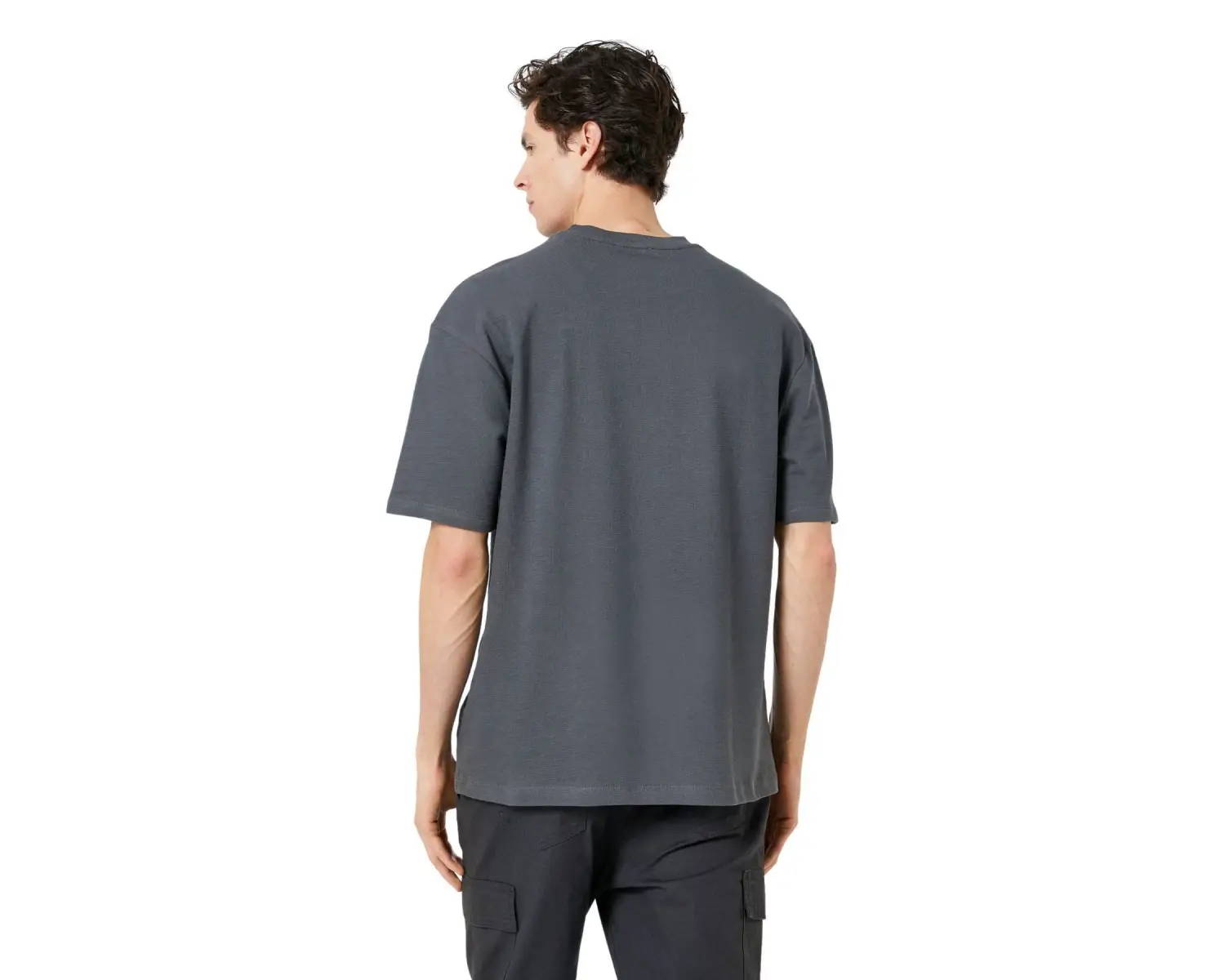 Erkek Füme Basıc T-shırt Bsklt Ob Ft