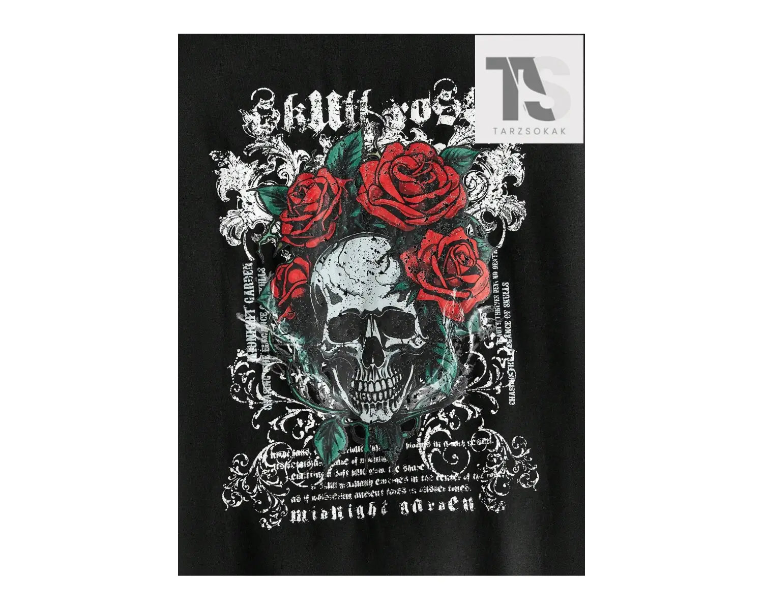 Erkek Günlük Göz Küresi ve Slogan Baskılı Tişört