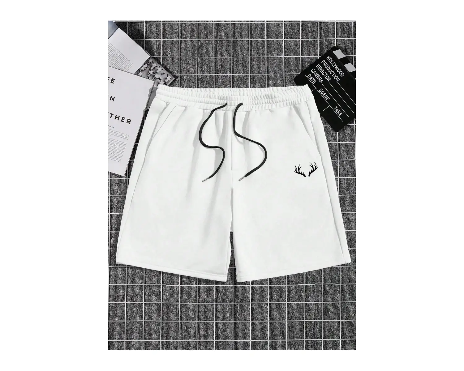 Erkek Günlük Seyahat Kısa Kollu Yuvarlak Yaka Tişört ve Şort Takımı