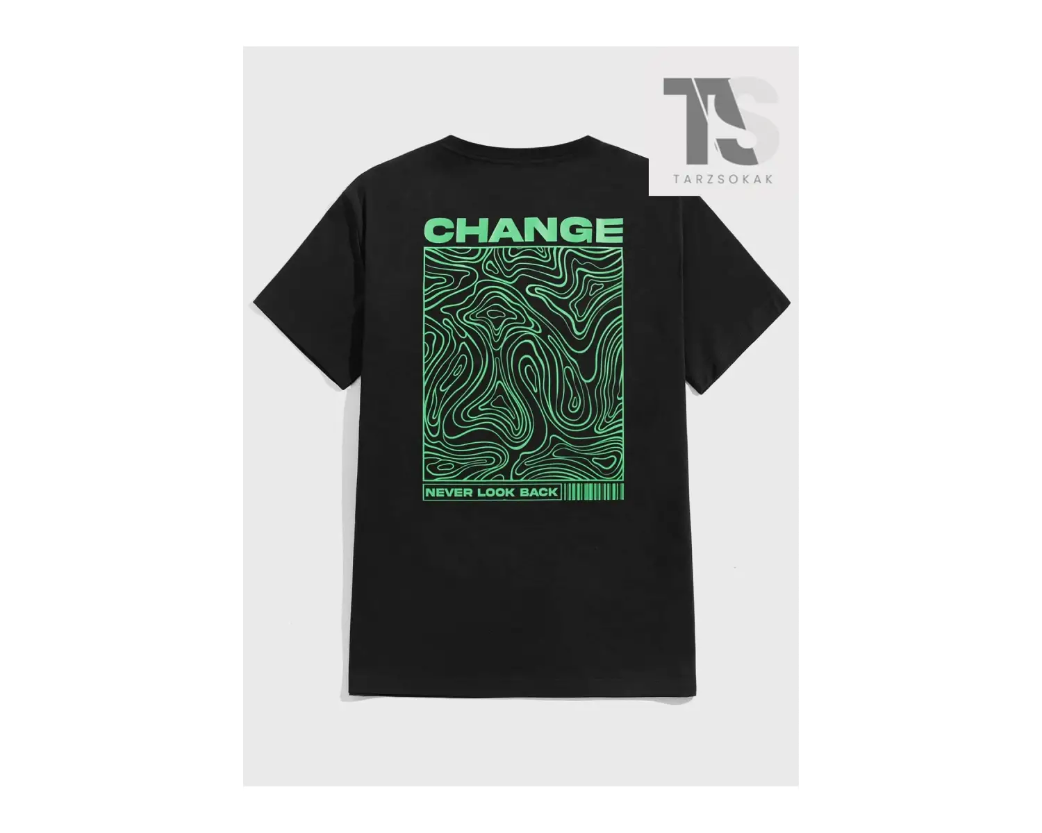 Erkek Harfli ve Grafik Baskılı Tişört