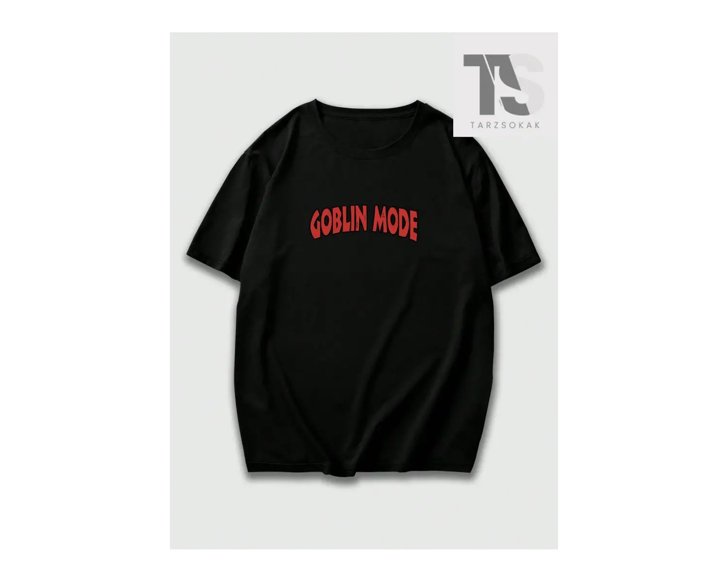 Erkek Kafatası ve Kanatlar Baskılı Tişört