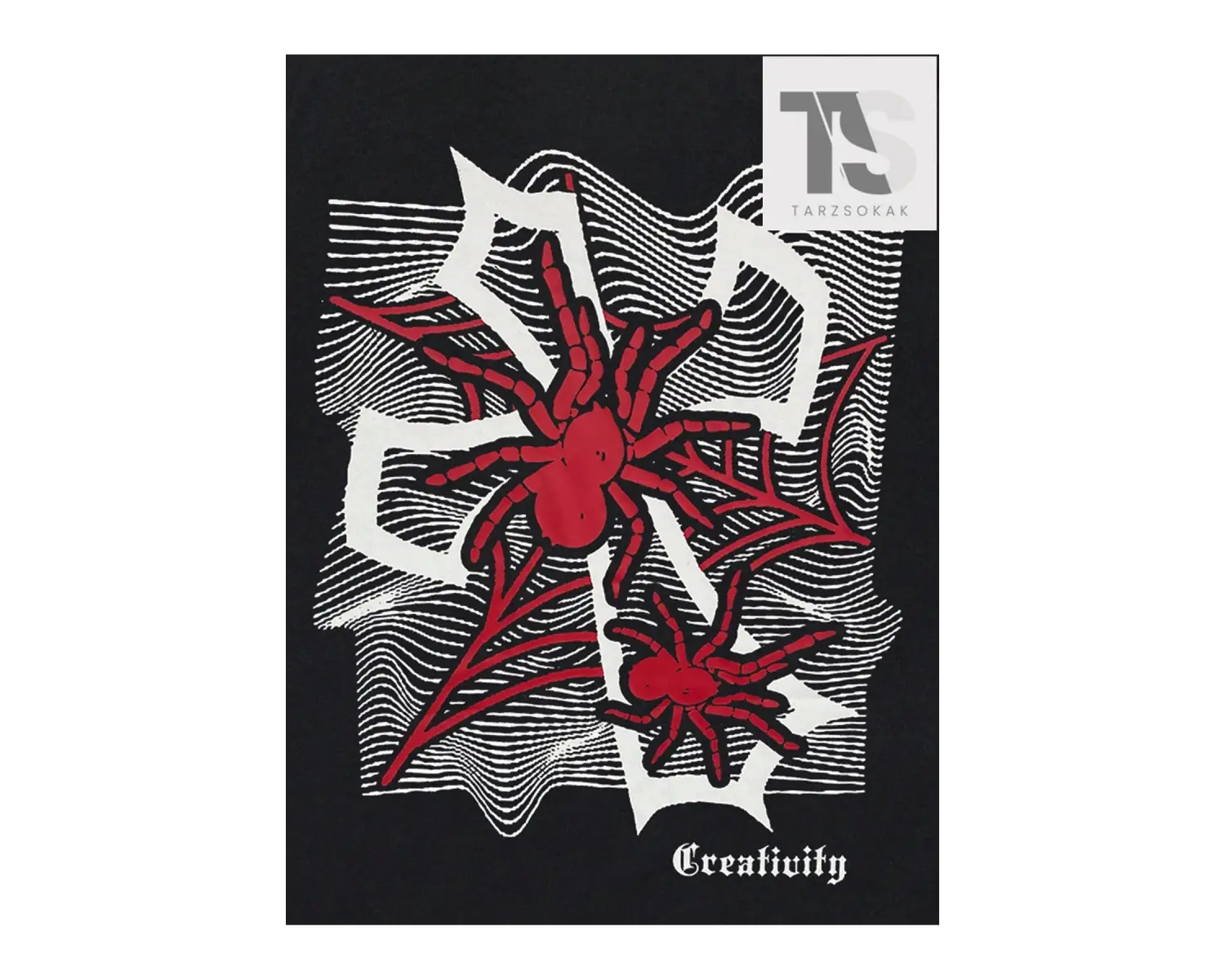 Erkek Kalp Baskılı Tişört