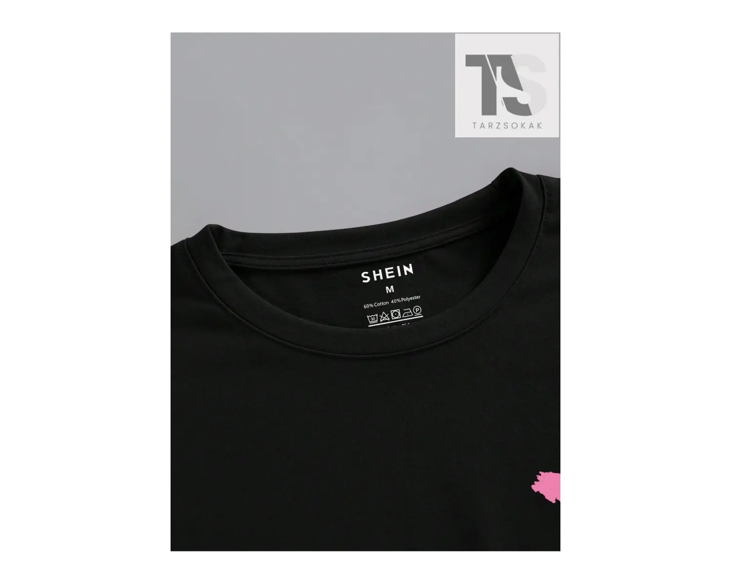 Erkek Kalp ve Ayı Desenli Tişört