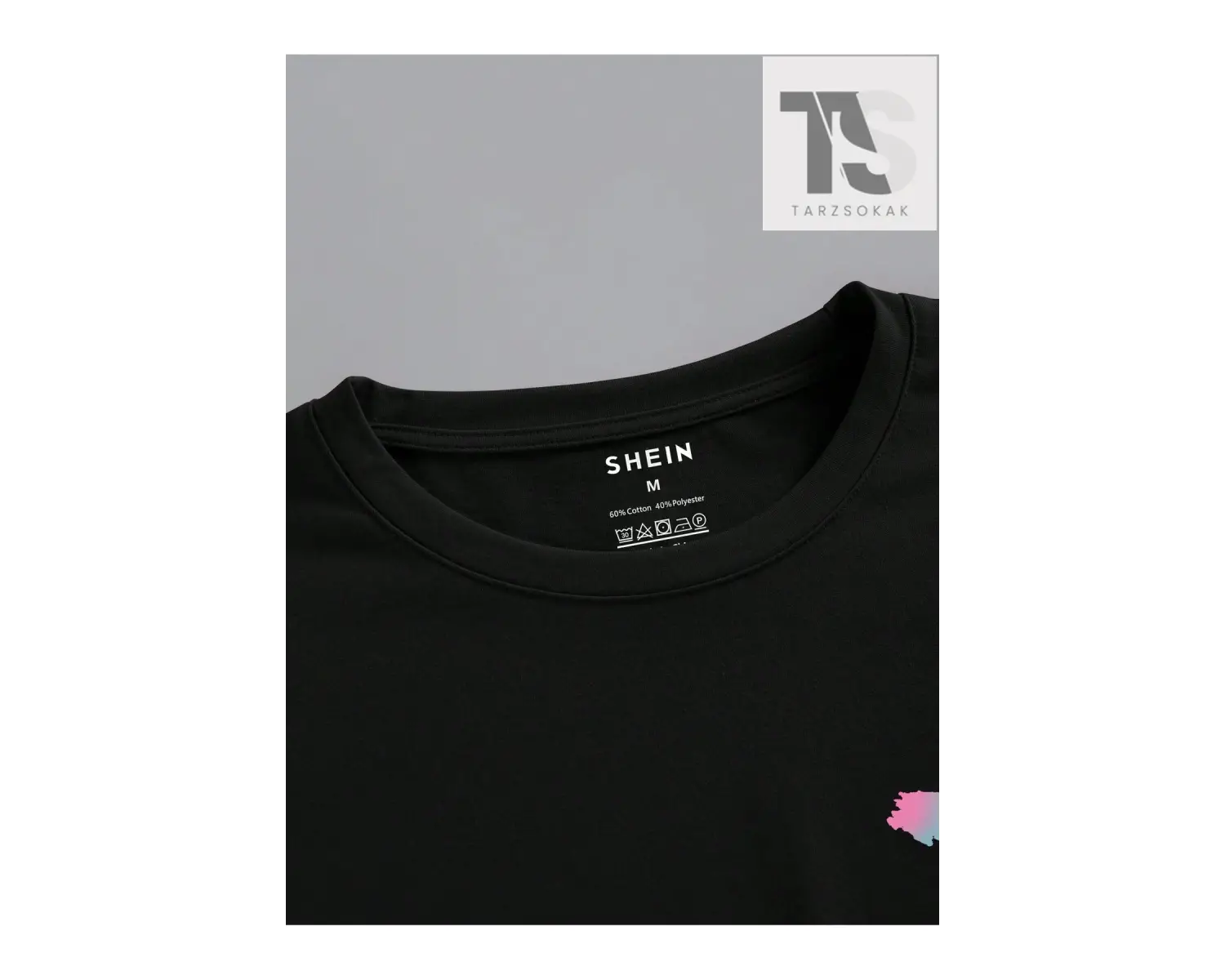 Erkek Kalp ve Ayı Desenli Tişört