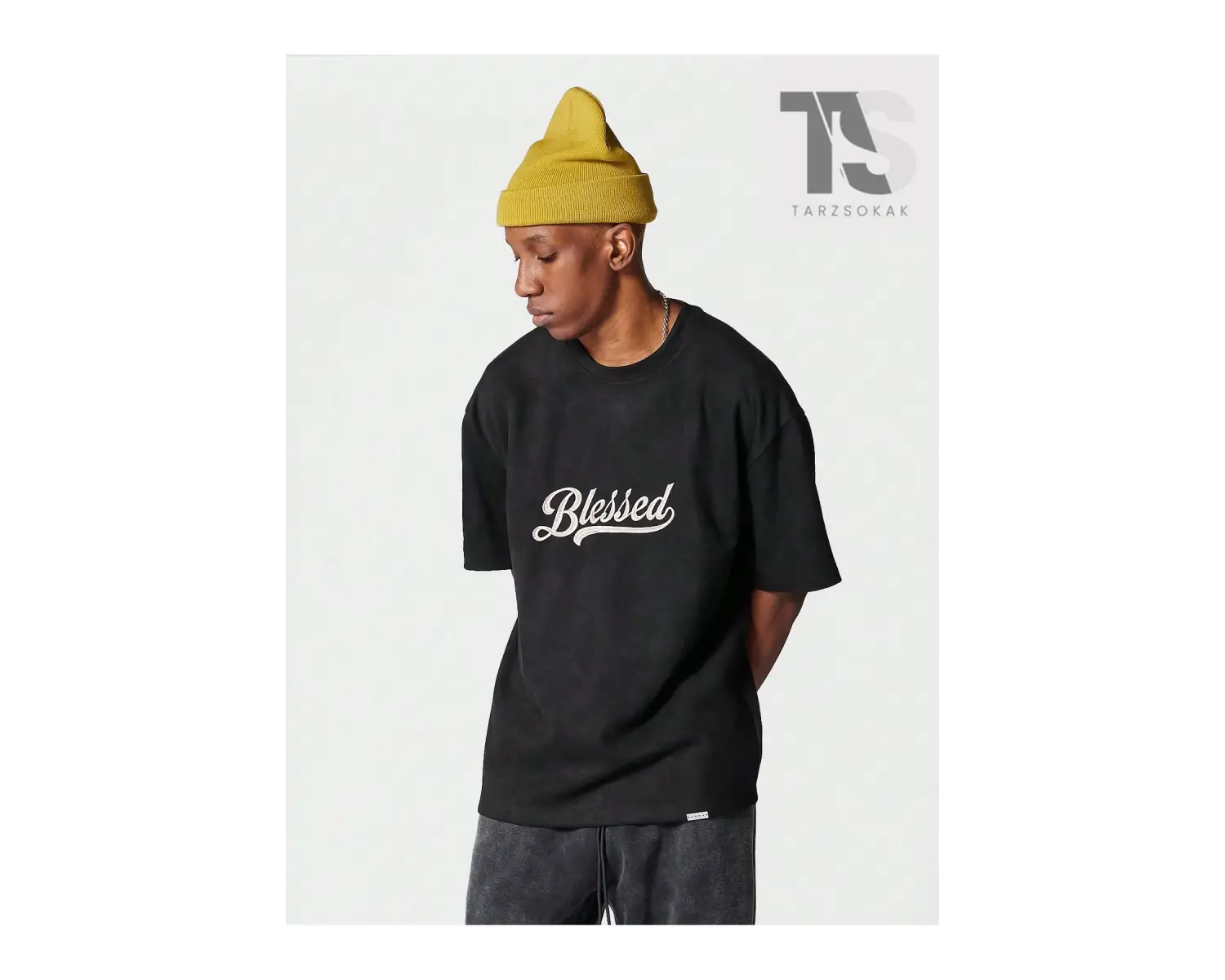 Erkek Kedi Baskılı Tişört