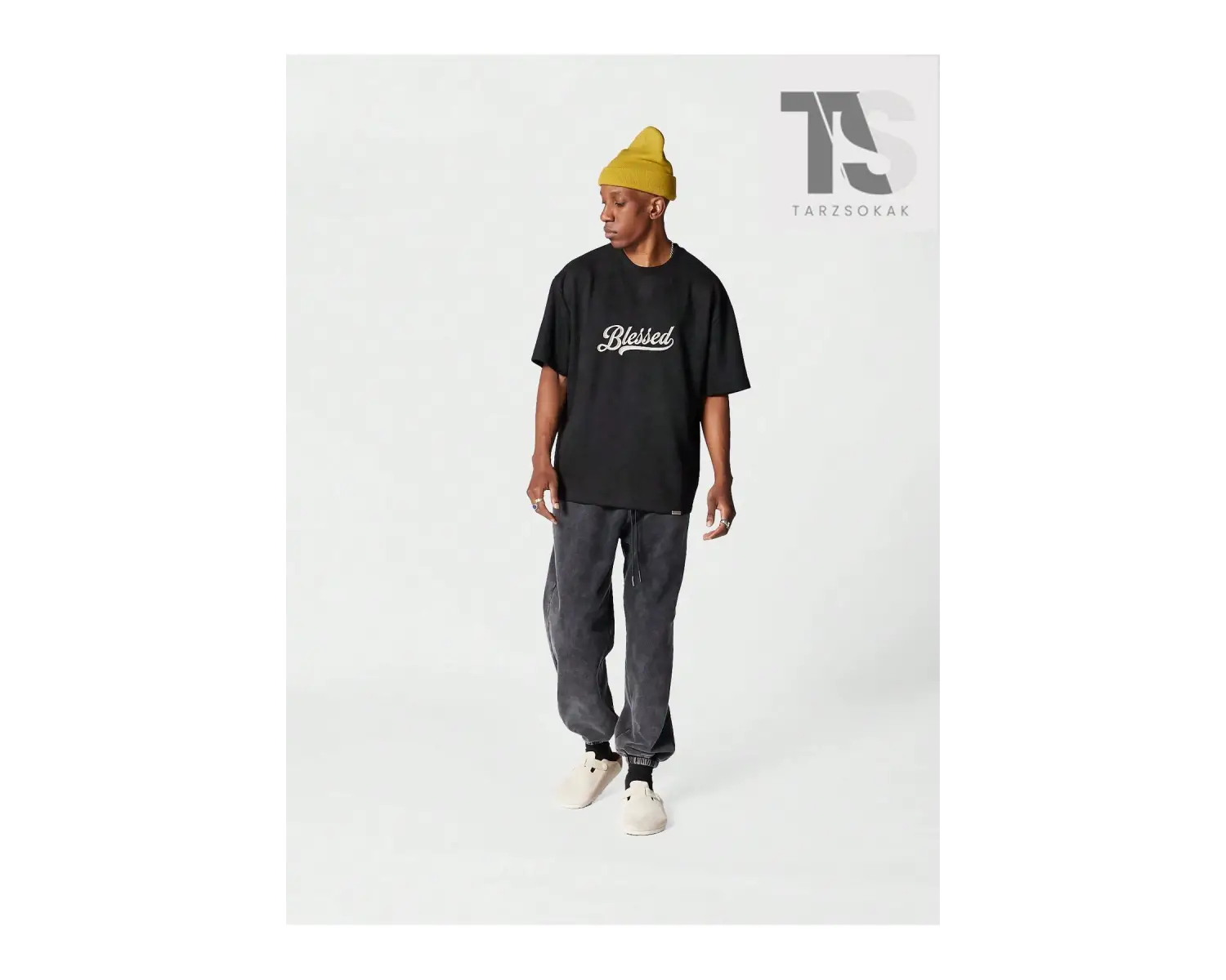 Erkek Kedi Baskılı Tişört