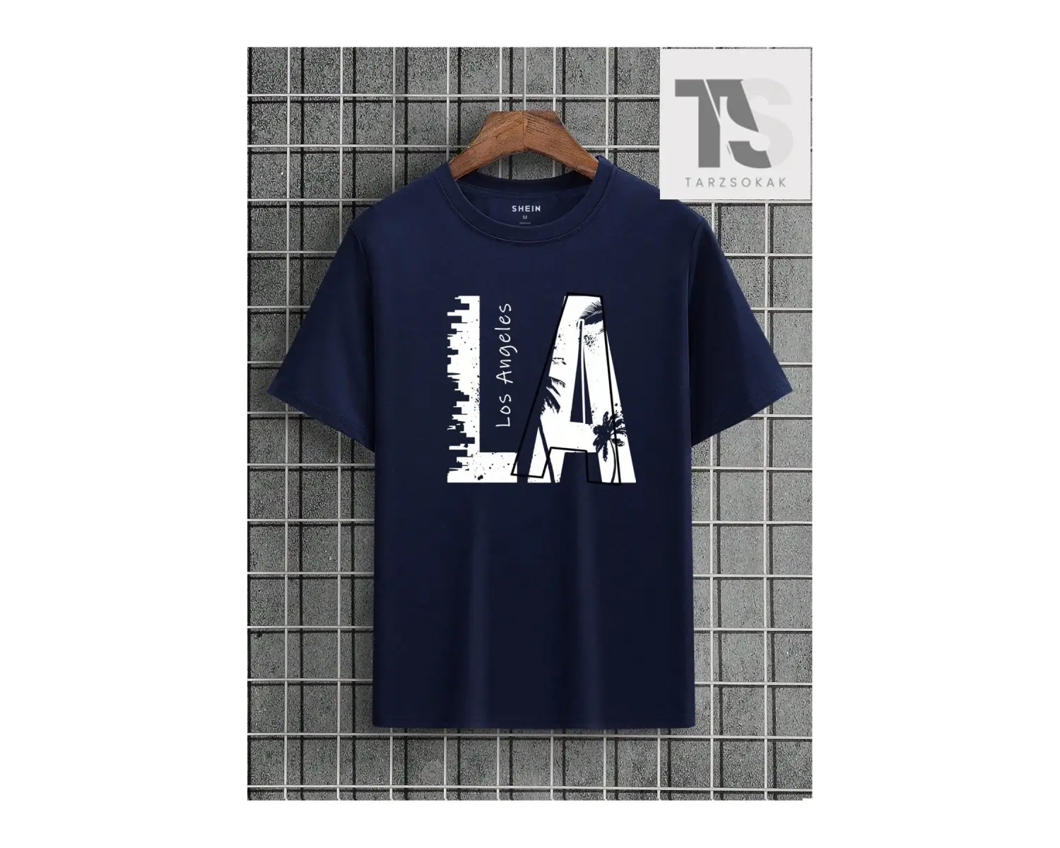 Erkek Kedi & Harf Grafikli Tişört