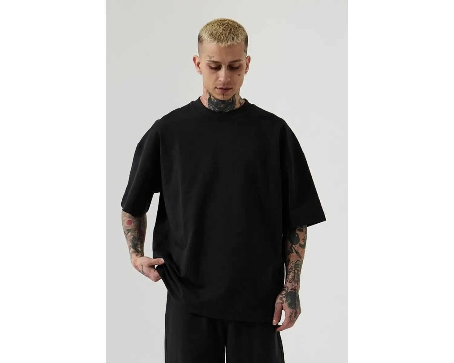 Erkek kısa Kollu Salaş Yazlık Tişört Tok