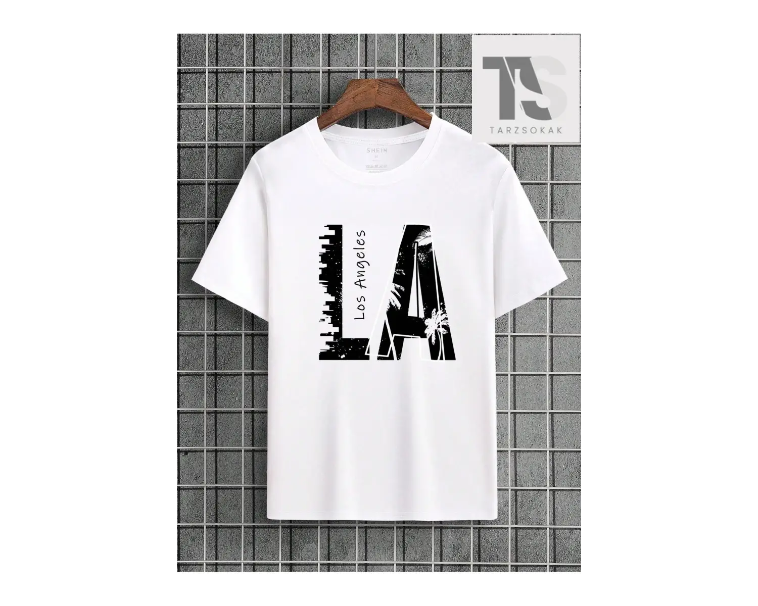 Erkek Mektup Grafikli Tişört