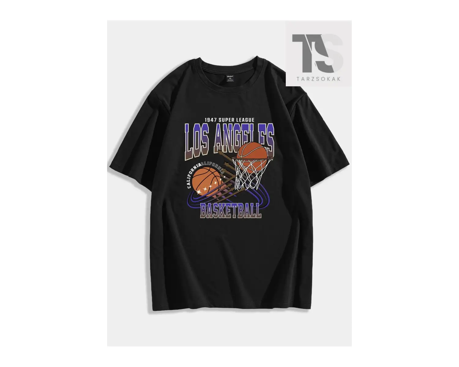 Erkek Mektup Grafikli Tişört