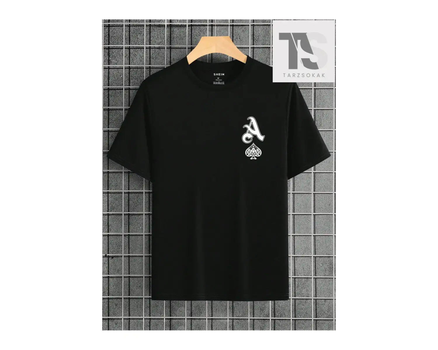 Erkek Mektup Grafikli Tişört