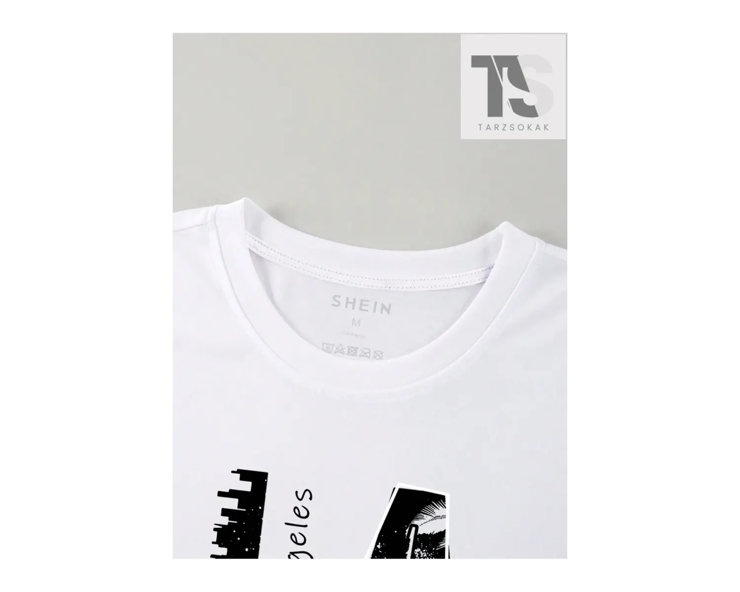 Erkek Mektup Grafikli Tişört