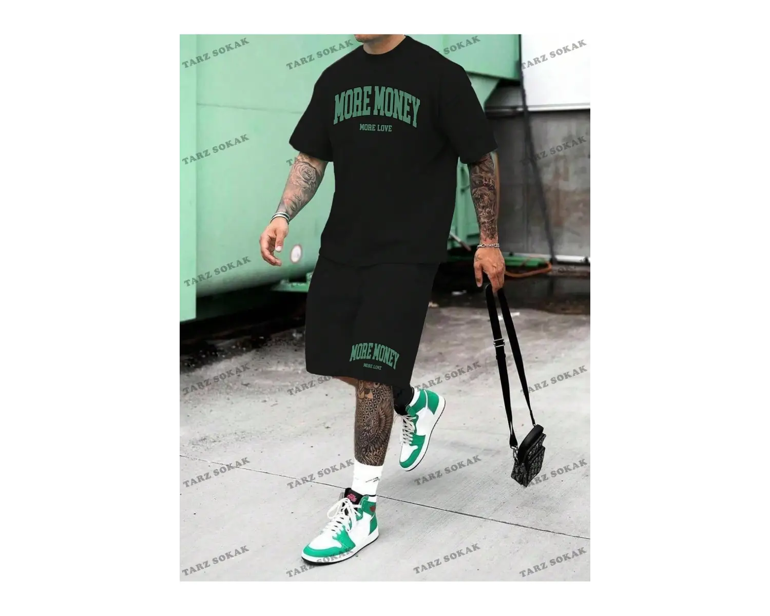 Erkek Örme Kısa Kollu Tişört ve Şort Takım