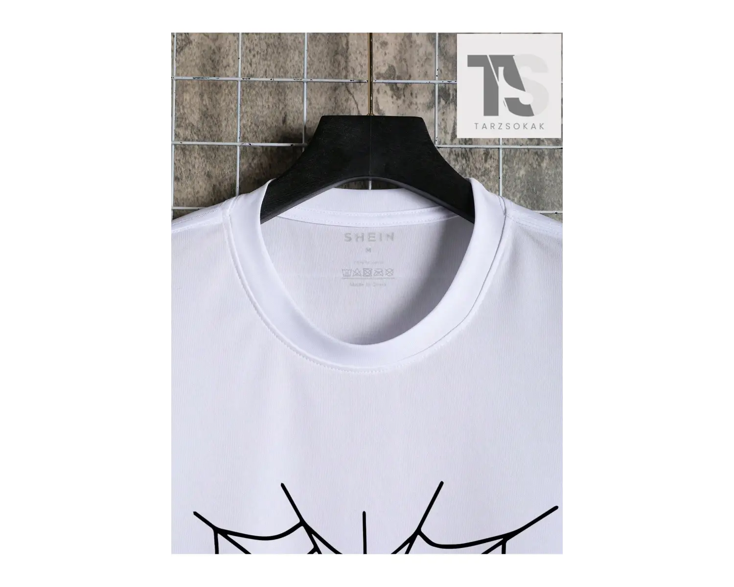 Erkek Örümcek Ağı Baskılı Tişört