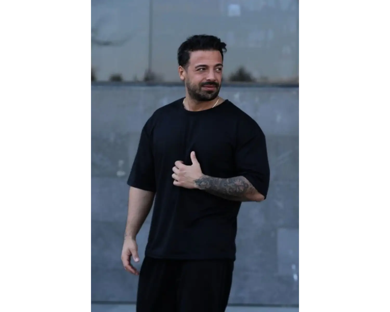 Erkek Oversize Pamuklu Nefes Alan