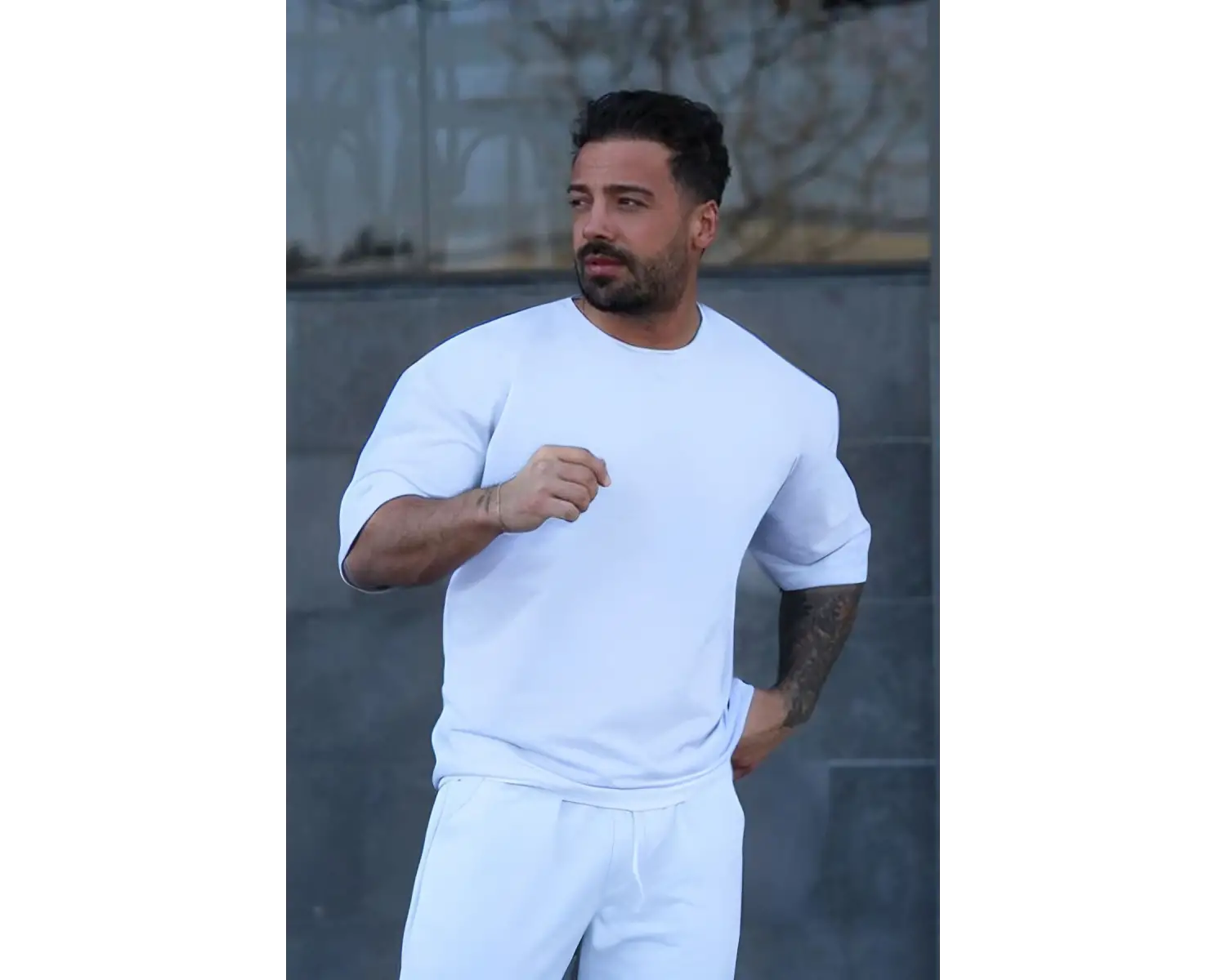 Erkek Oversize Pamuklu Nefes Alan