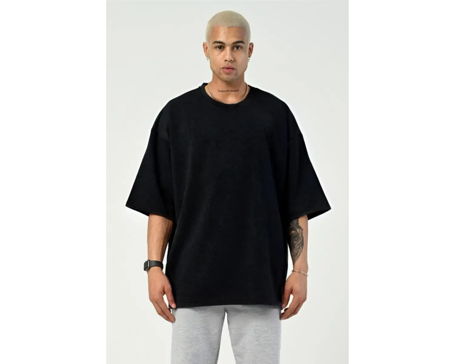 Erkek Oversize Penye Nefes Alan