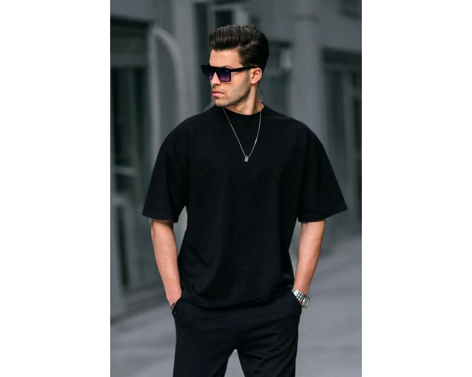 Erkek Oversize Penye Nefes Alan