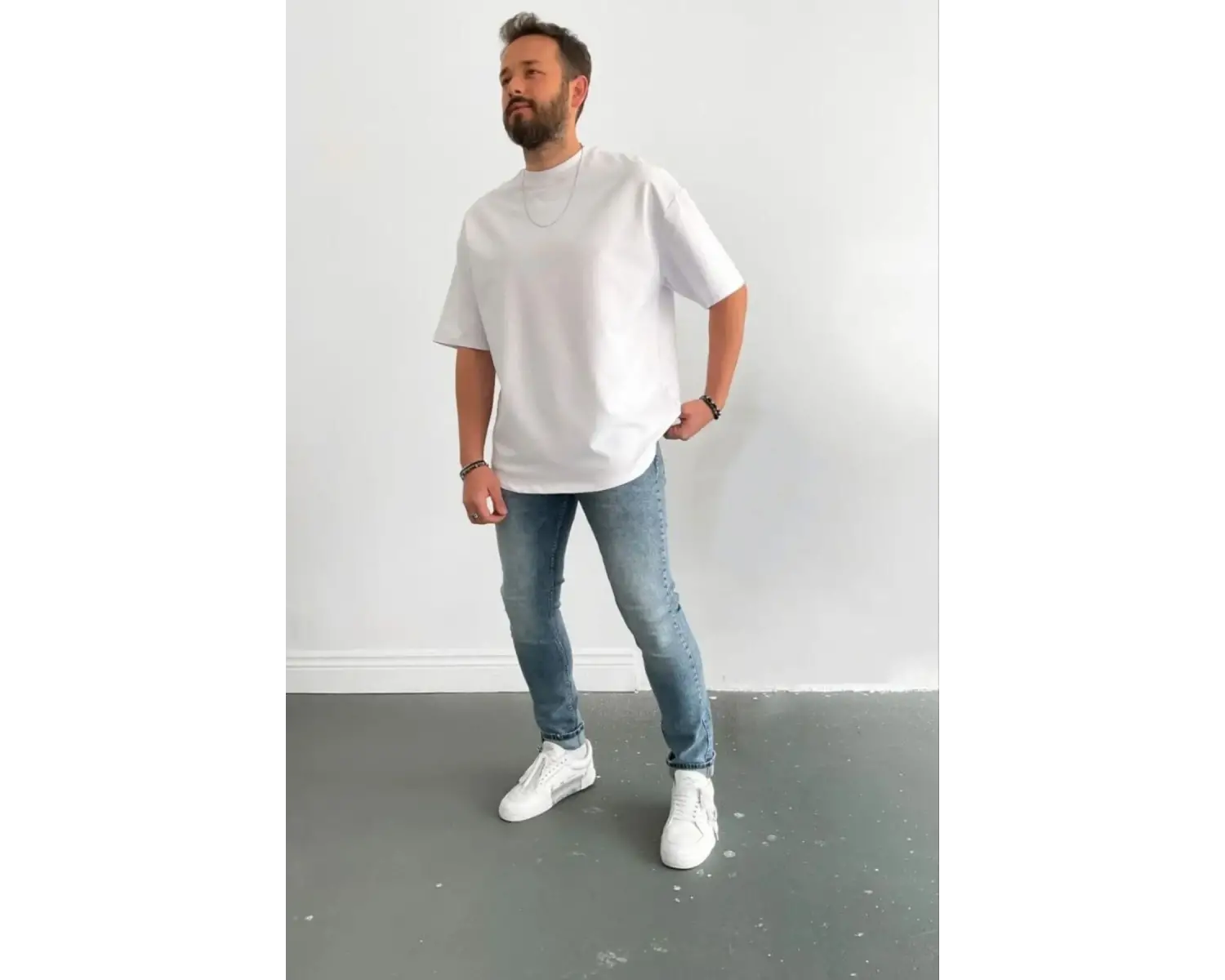 ERKEK OVERSİZE PENYE YAZLIK NEFES ALAN KISA KOLLU