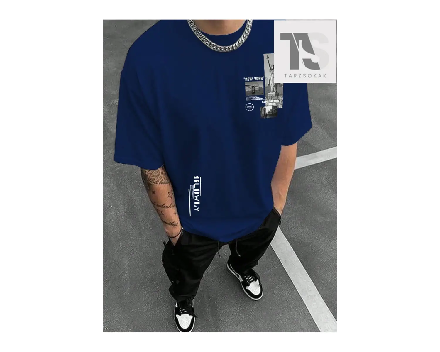 Erkek Oyun Kartı Baskılı Tişört