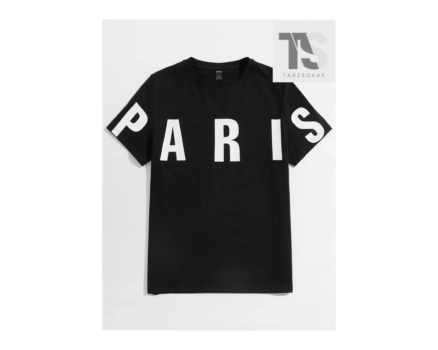 Erkek Pamuk Harfli Grafik Tişört