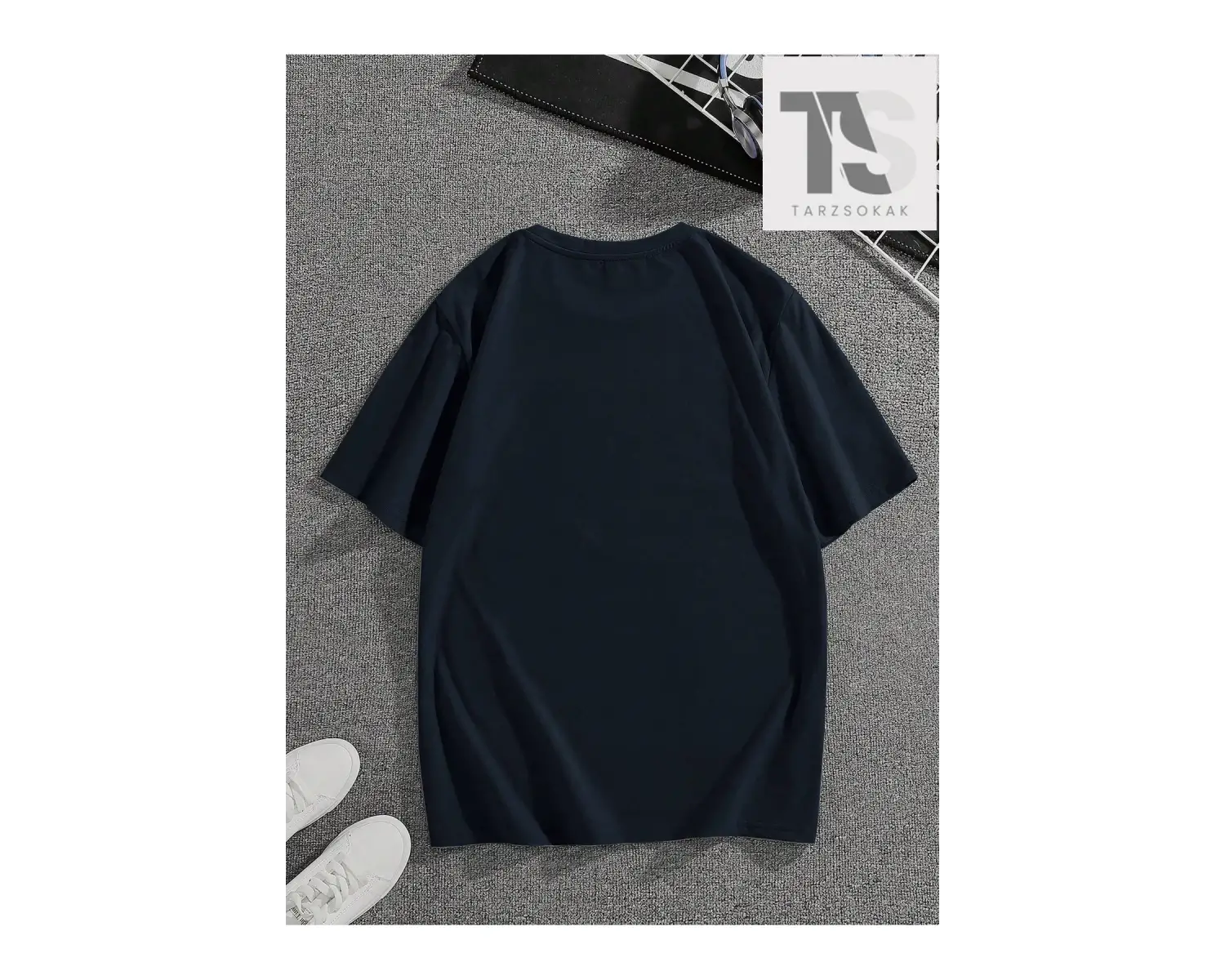 Erkek Pamuklu Düz Raglan Kollu Tişört