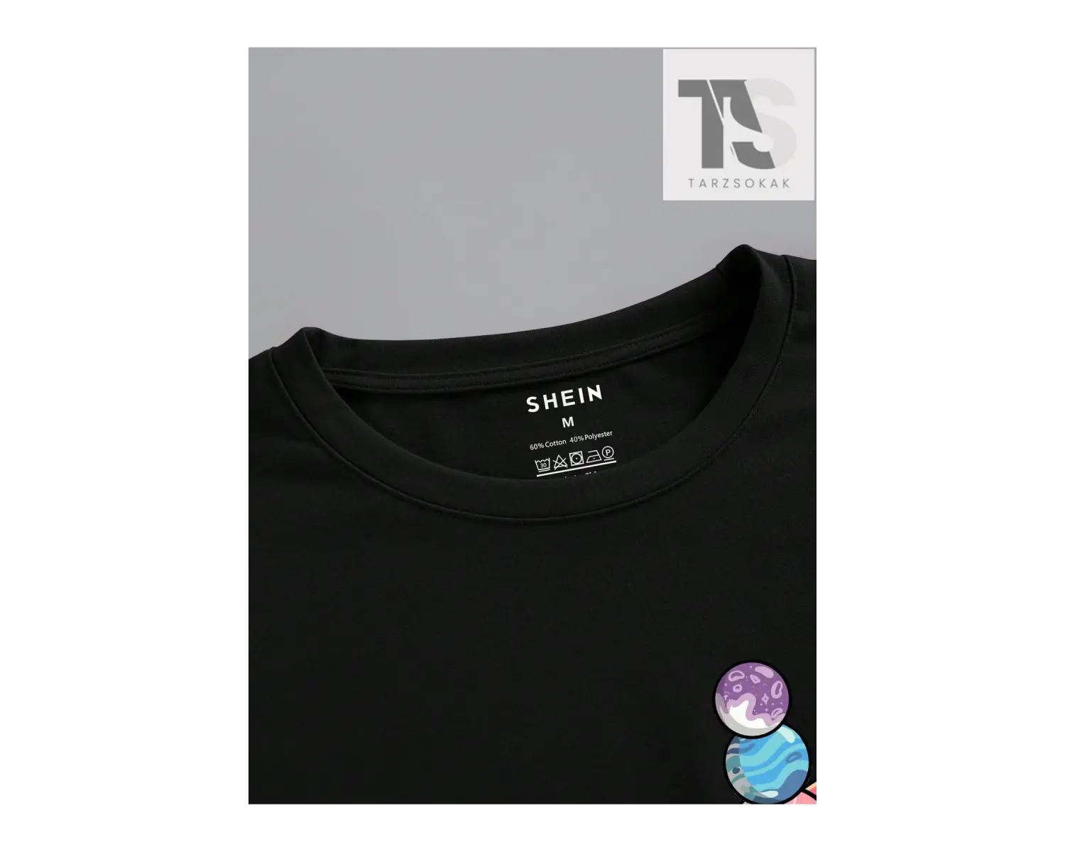 Erkek Pamuklu Gezegen Baskılı Tişört