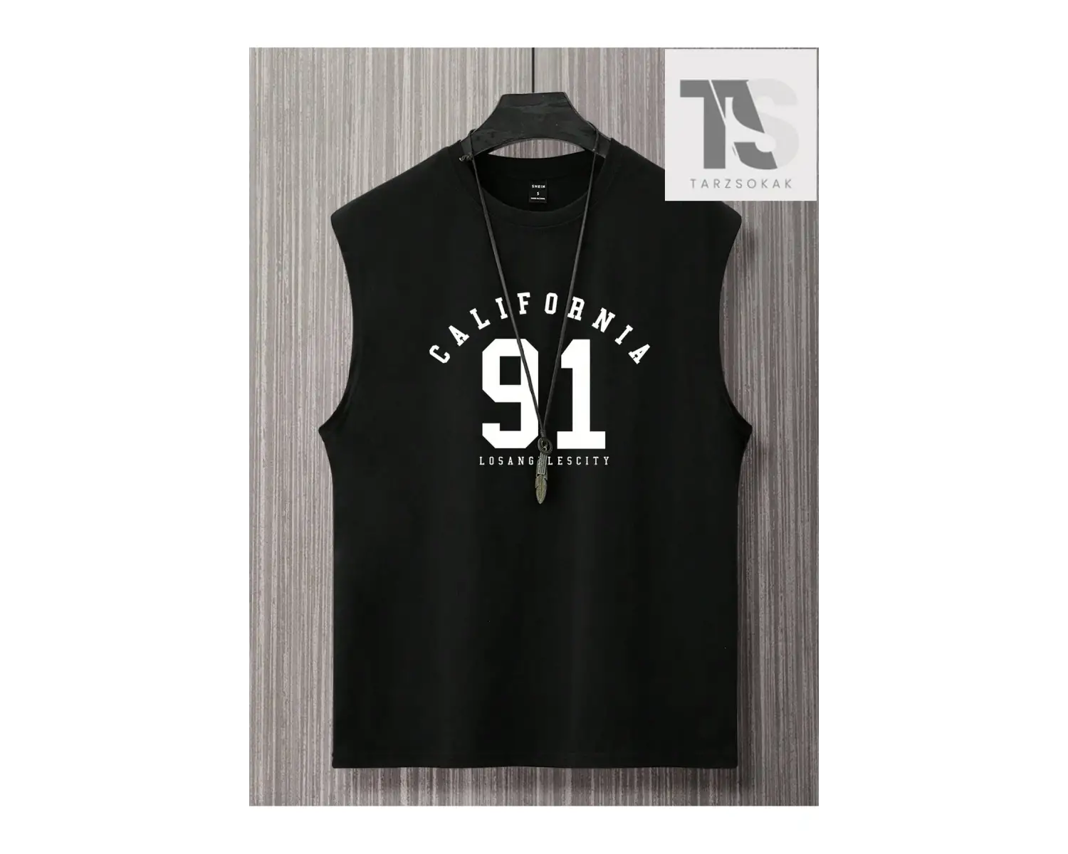 Erkek Pamuklu Harfli Grafik Tank Top