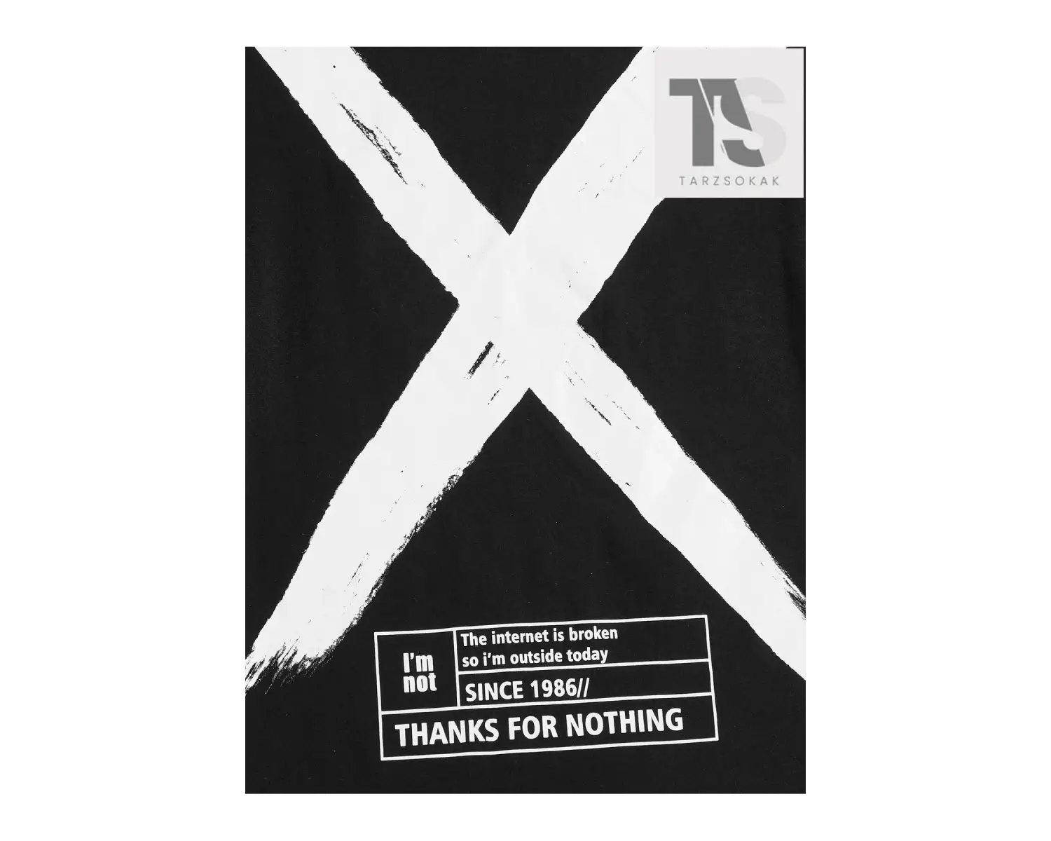 Erkek Pamuklu Sloganlı ve Grafik Baskılı Üst