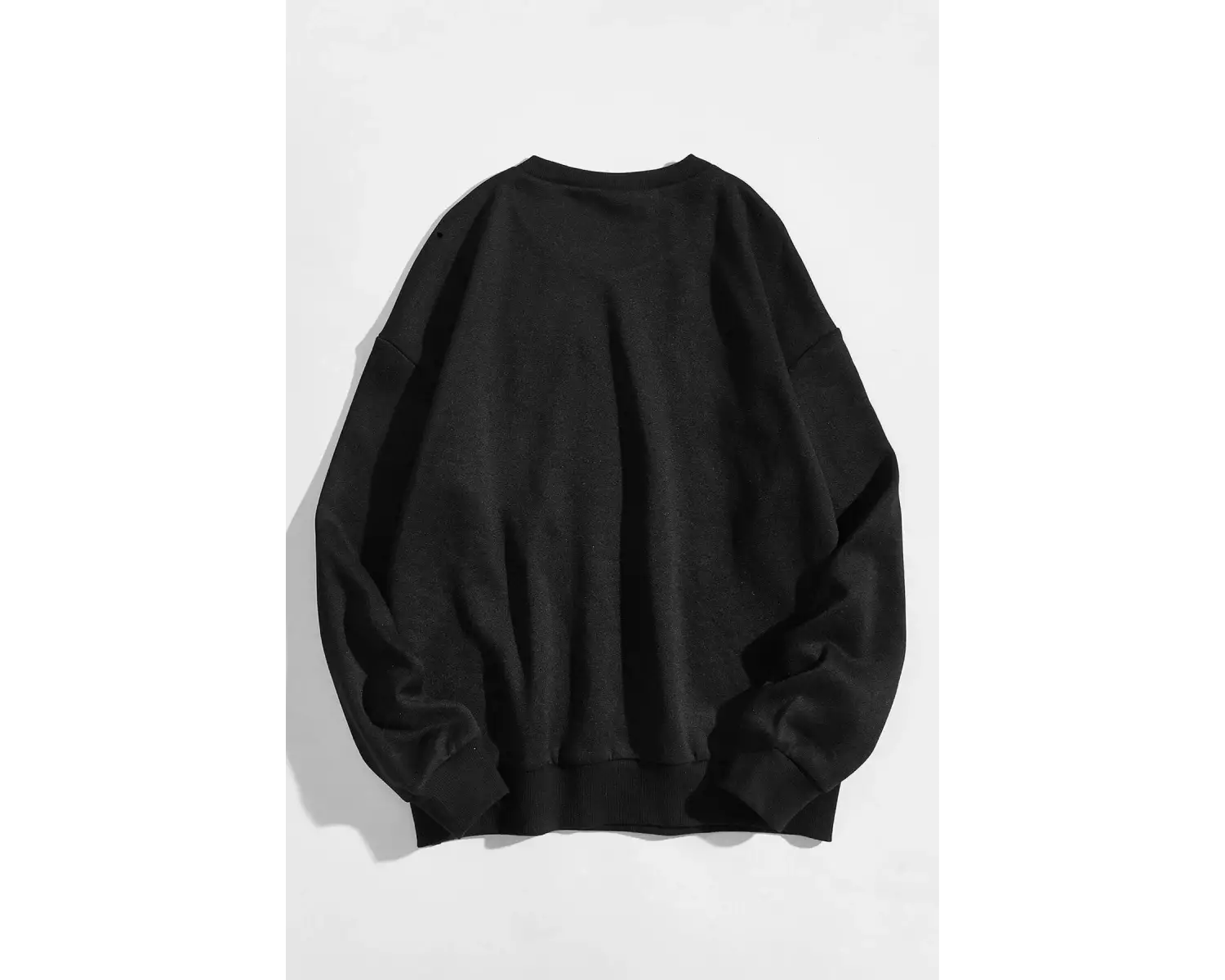 Erkek Siyah Ters Brooklyn Baskılı Kapüşonlu Sweatshirt TERSBROOKLYNSWEATSHİR