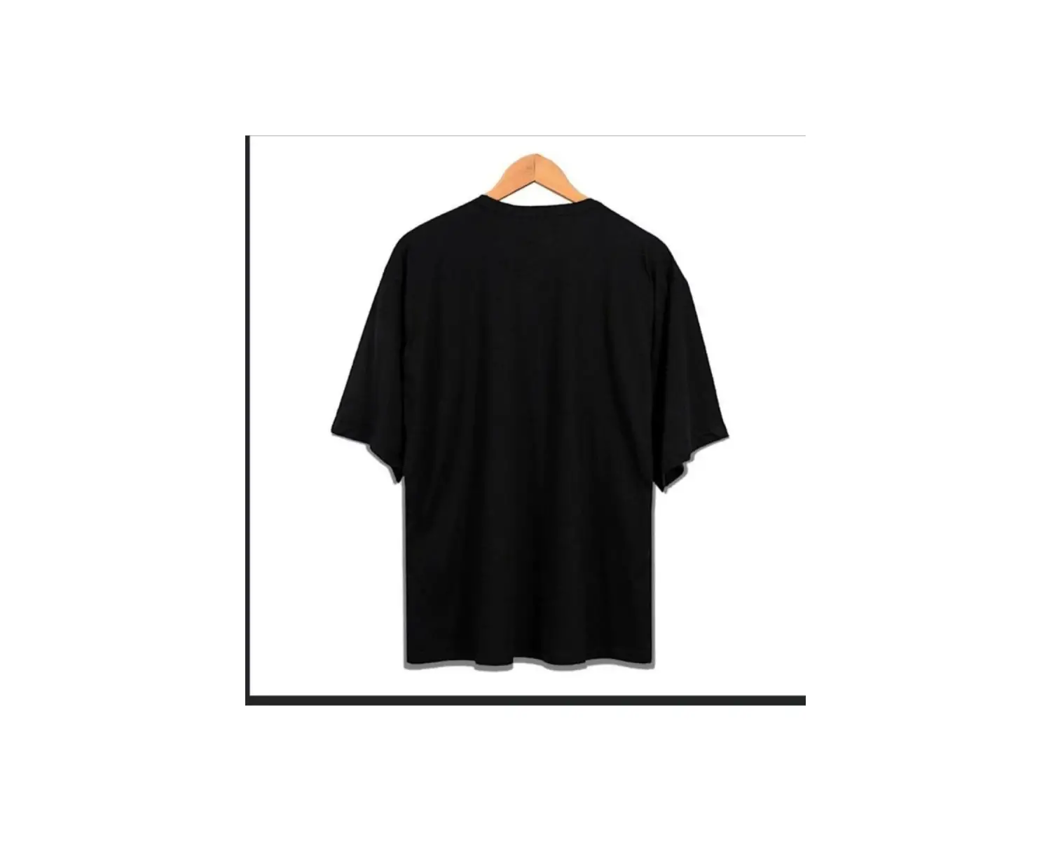 Erkek Siyah Uzaylı Oversze Bisiklet Yaka Tshirt