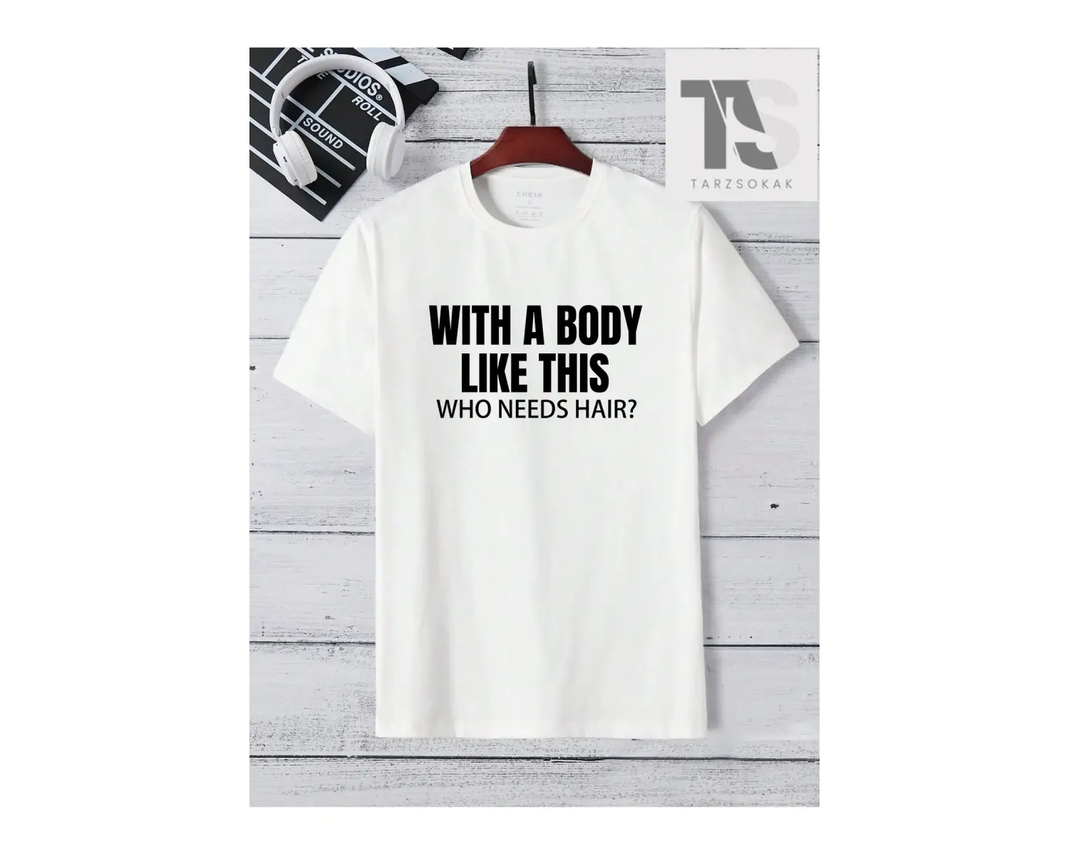 Erkek Slogan Baskılı T-shirt