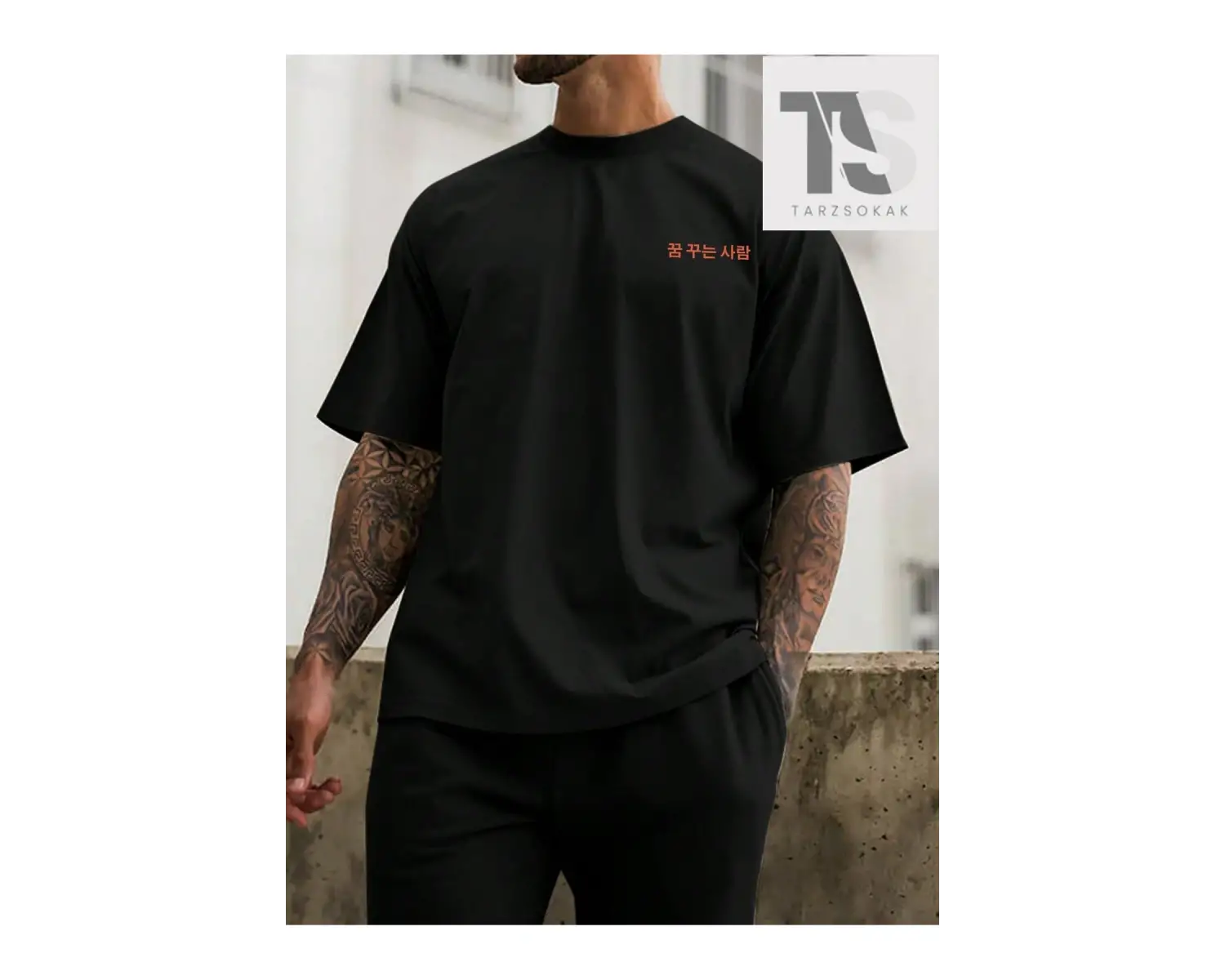 Erkek Slogan Baskılı T-Shirt