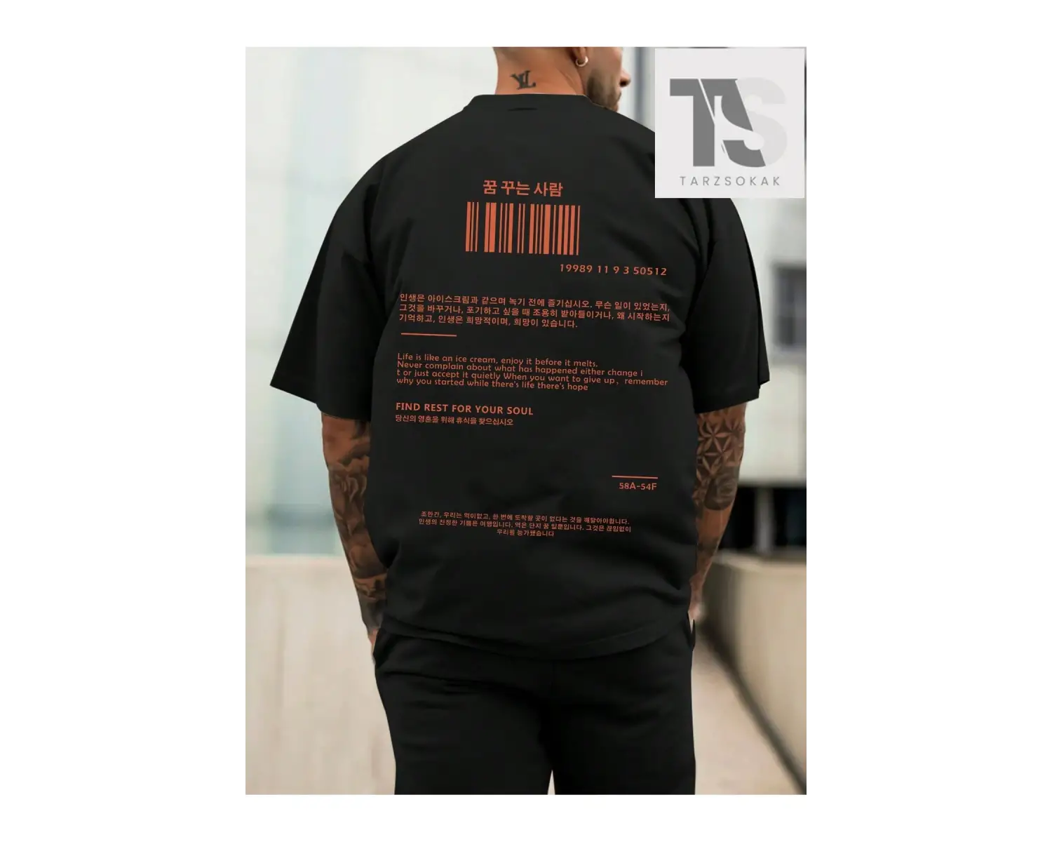 Erkek Slogan Baskılı T-Shirt