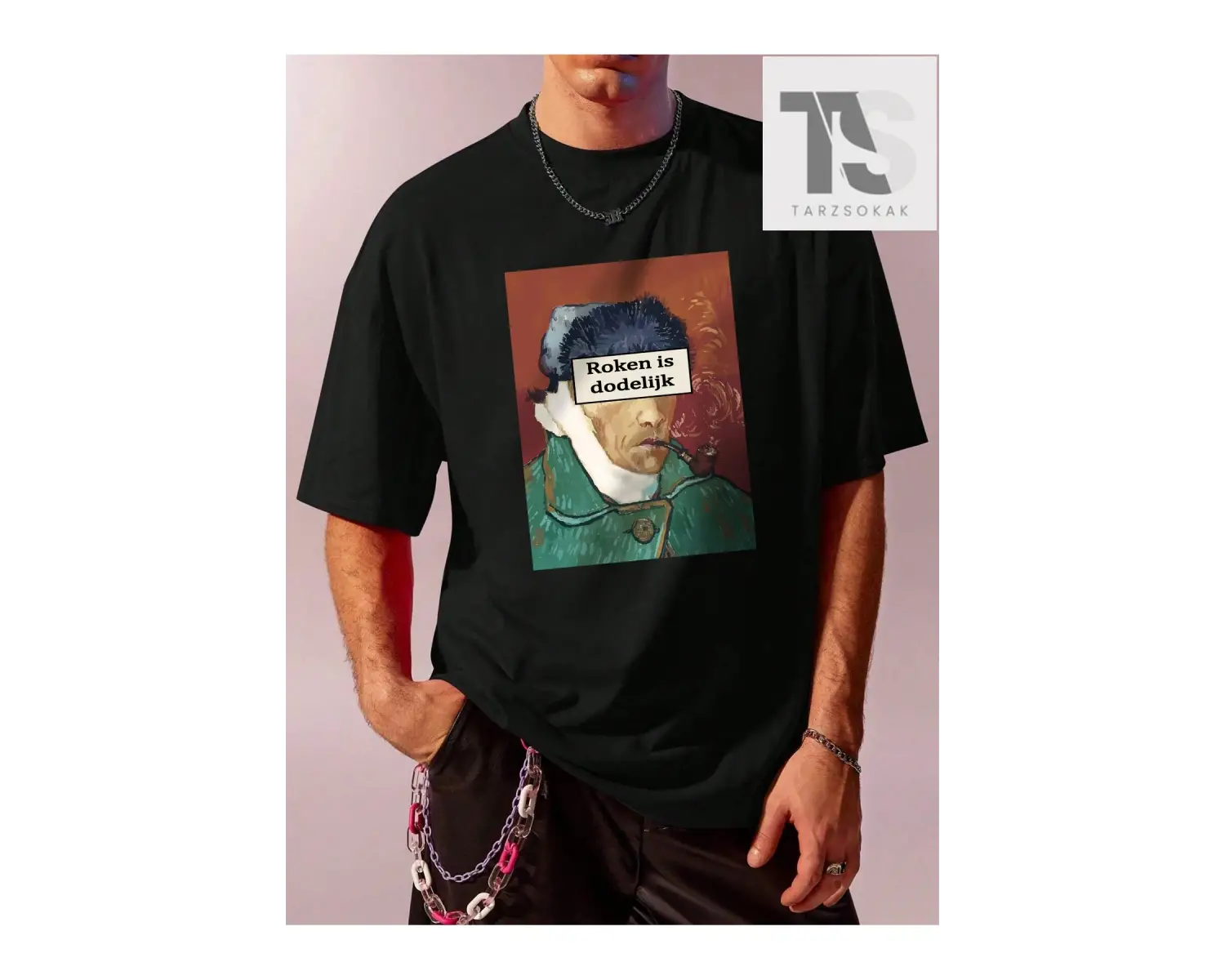 Erkek Slogan Baskılı Tişört