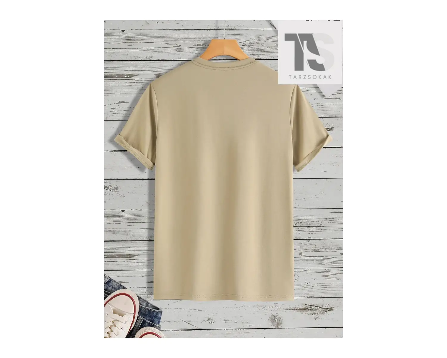 Erkek Sloganlı ve Gökdelenler Baskılı Tişört