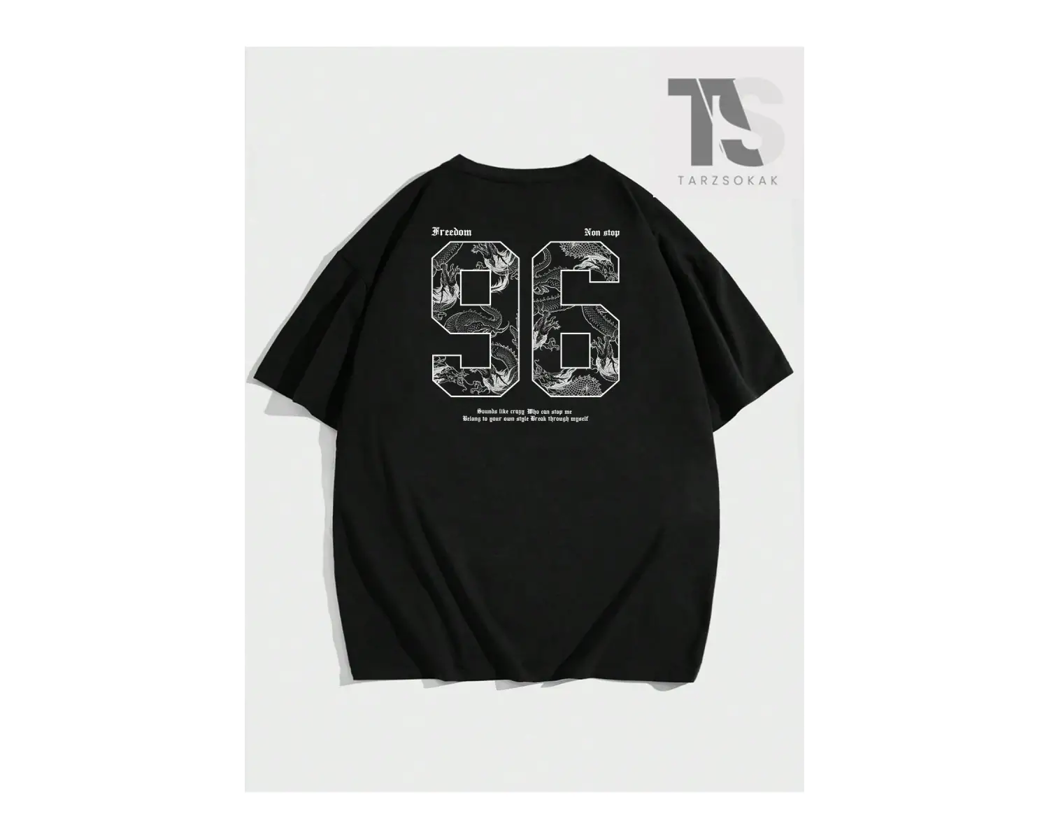 Erkek Sörf Sloganı Baskılı Tişört