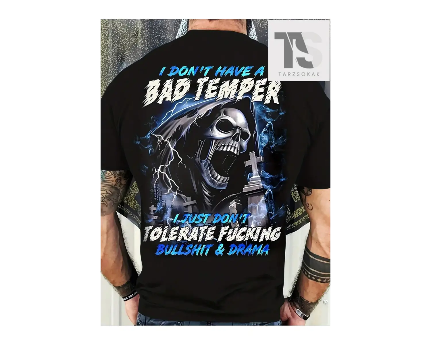 Erkek Tavuk Ve Lolipop Yazılı Baskılı T-Shirt