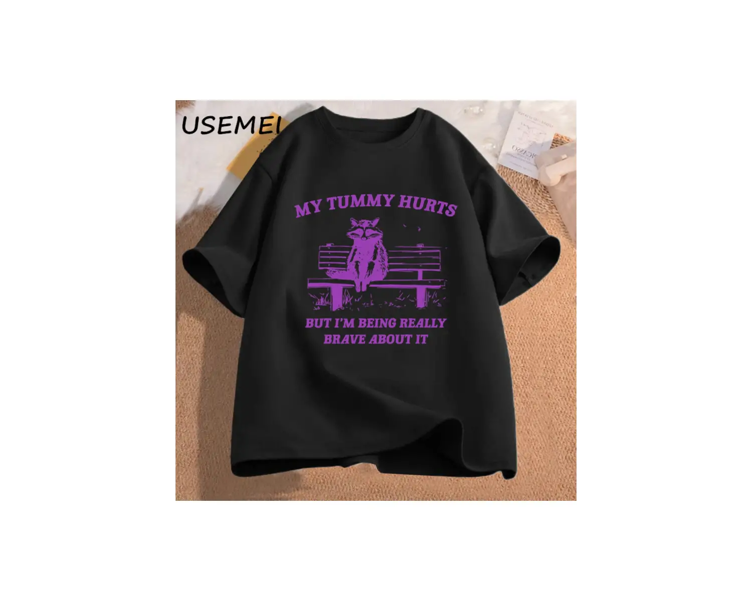 Erkek tişört benim karın acıyor ama bu konuda gerçekten cesur olmak tişörtleri komik grafik M 2835