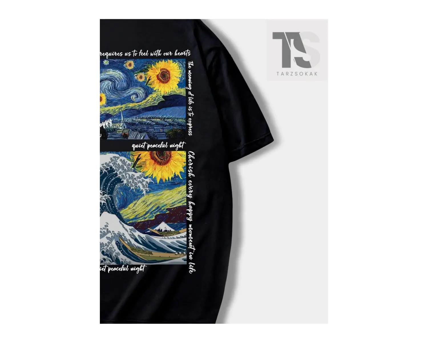 Erkek Tropikal Baskılı Tişört