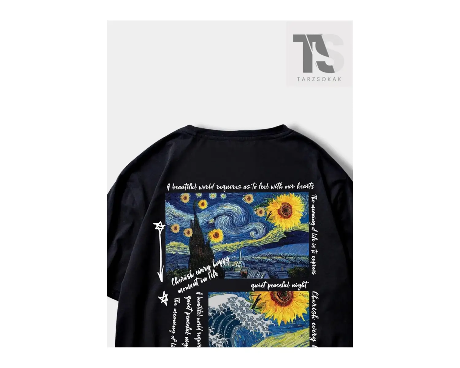 Erkek Tropikal Baskılı Tişört