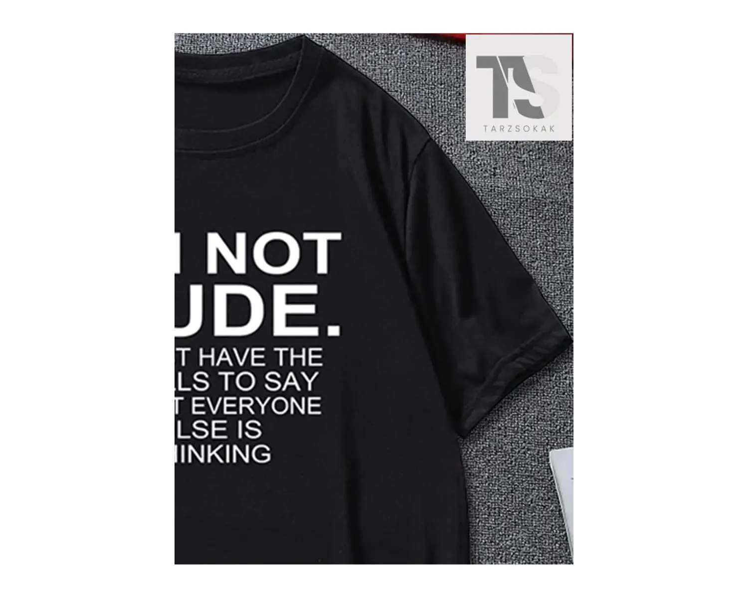 Erkek Yazılı Baskılı Kısa Kollu Tişört