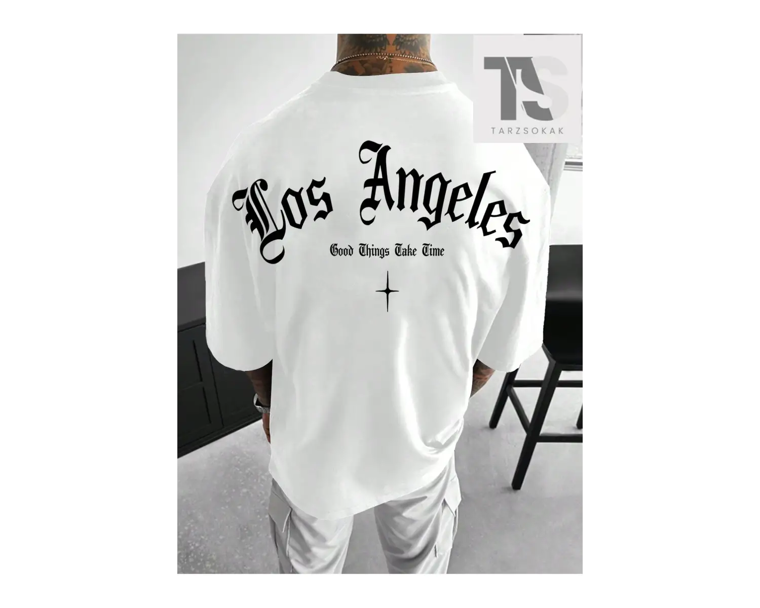 Erkek Yazılı Baskılı T-shirt