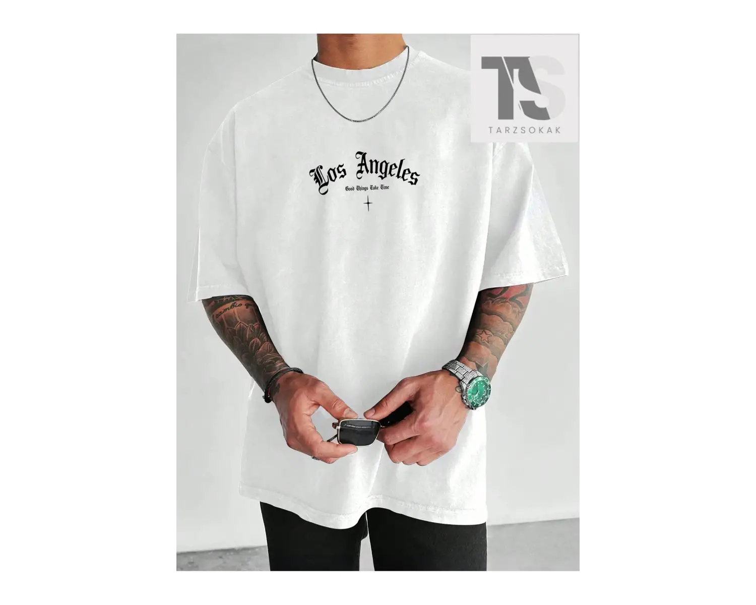 Erkek Yazılı Baskılı T-shirt