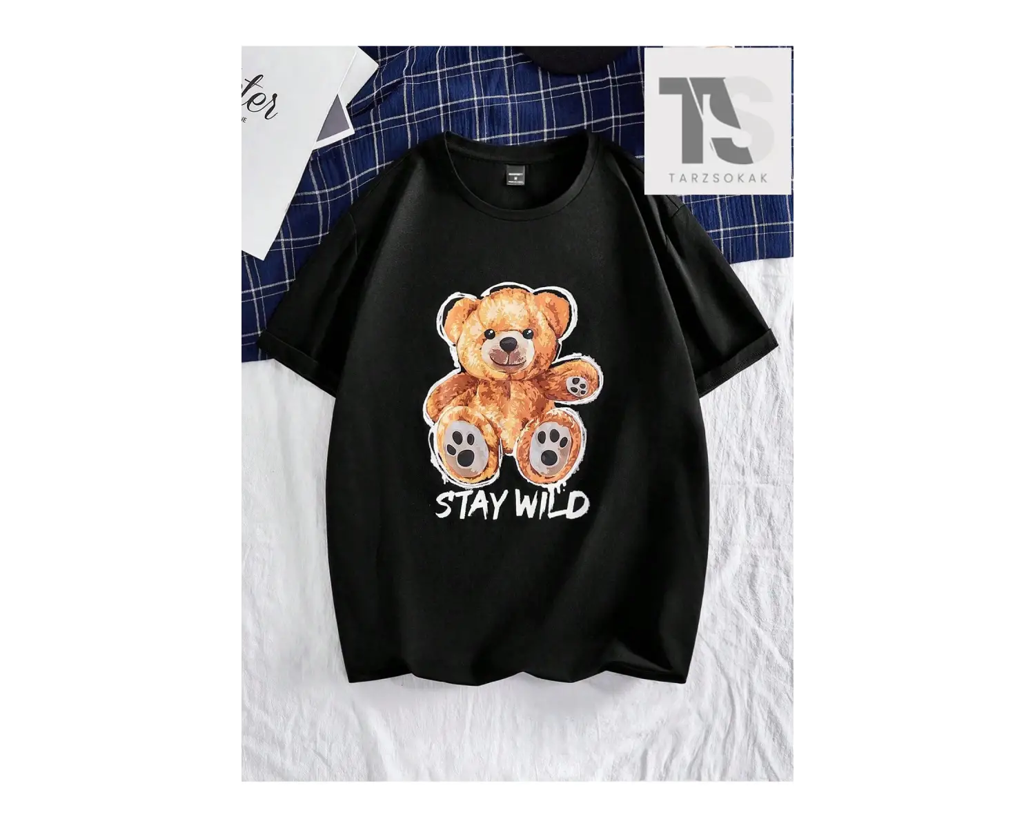 Erkek Yazılı Baskılı Tişört