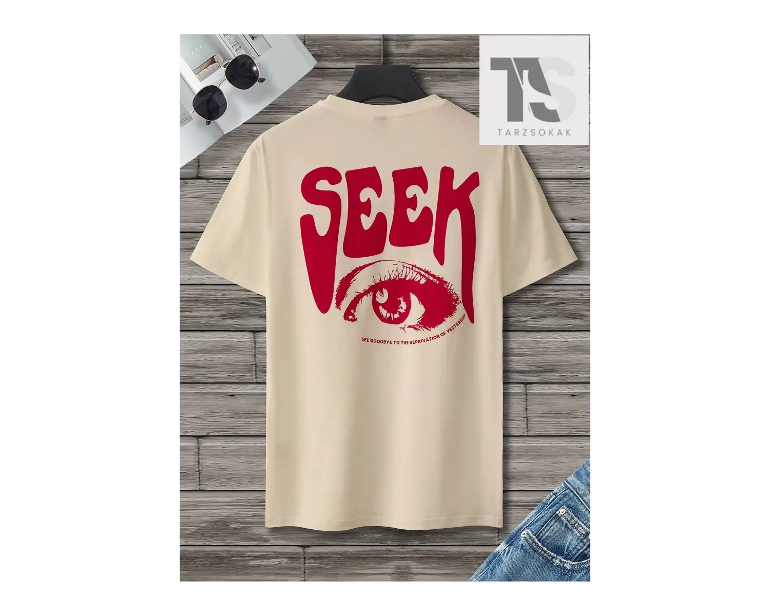 Erkek Yazılı Baskılı Tişört