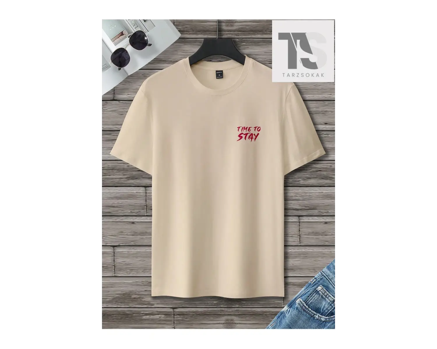 Erkek Yazılı Baskılı Tişört