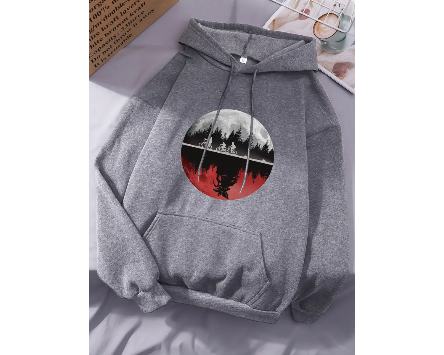 Erkekler Bisiklet Sürme Baskılı Kapüşonlu Üstler Kadınlar Kışlık Polar Sıcak Sweatshirtler Ba